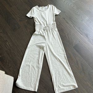Kids Gray Flare Jumpsuit